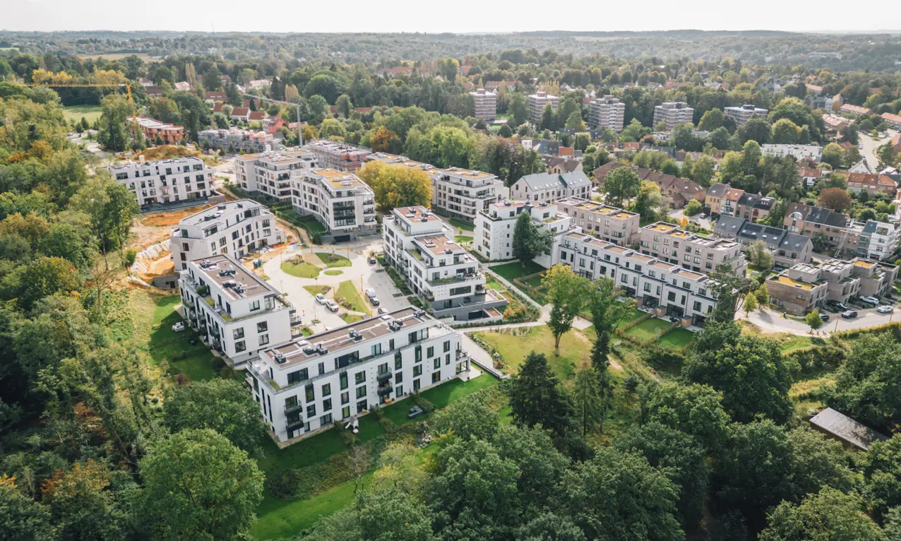 Maisons et appartements à vendre à Uccle - Les Promenades d'Uccle - vue aérienne