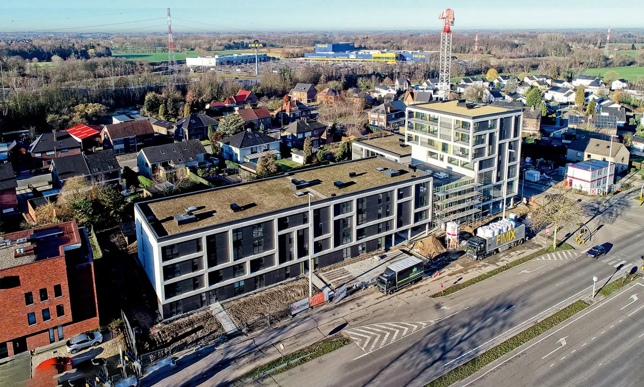 Luchtbeeld van het Alba complex