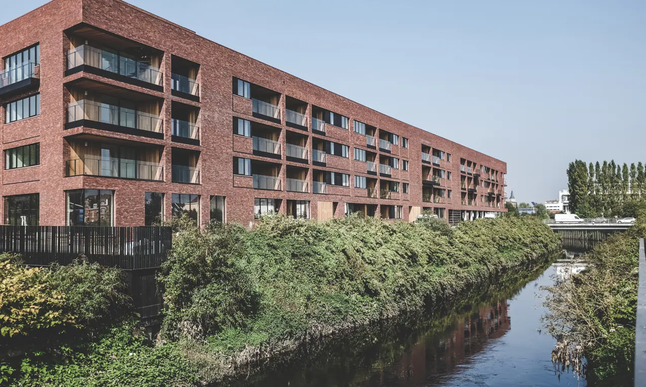 Grondaanzicht van de appartementen